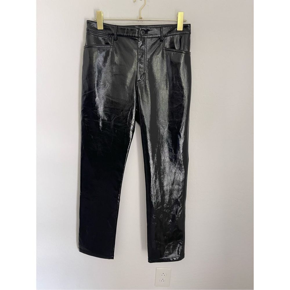 PROENZA SCHOULER Faux Patent Leather Pants Size 8